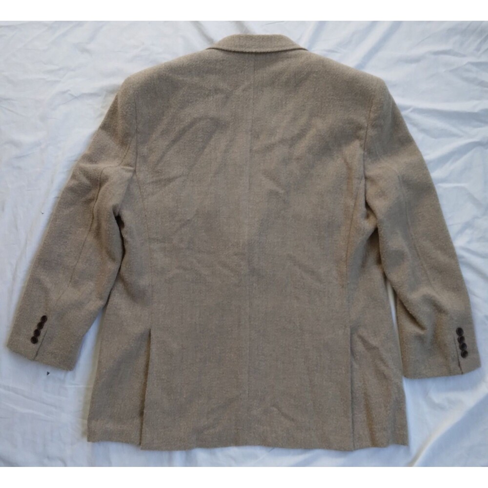 Nat Nast Blazer Sportscoat Beige 100% Silk Men's Size L - Picture 8 of 12